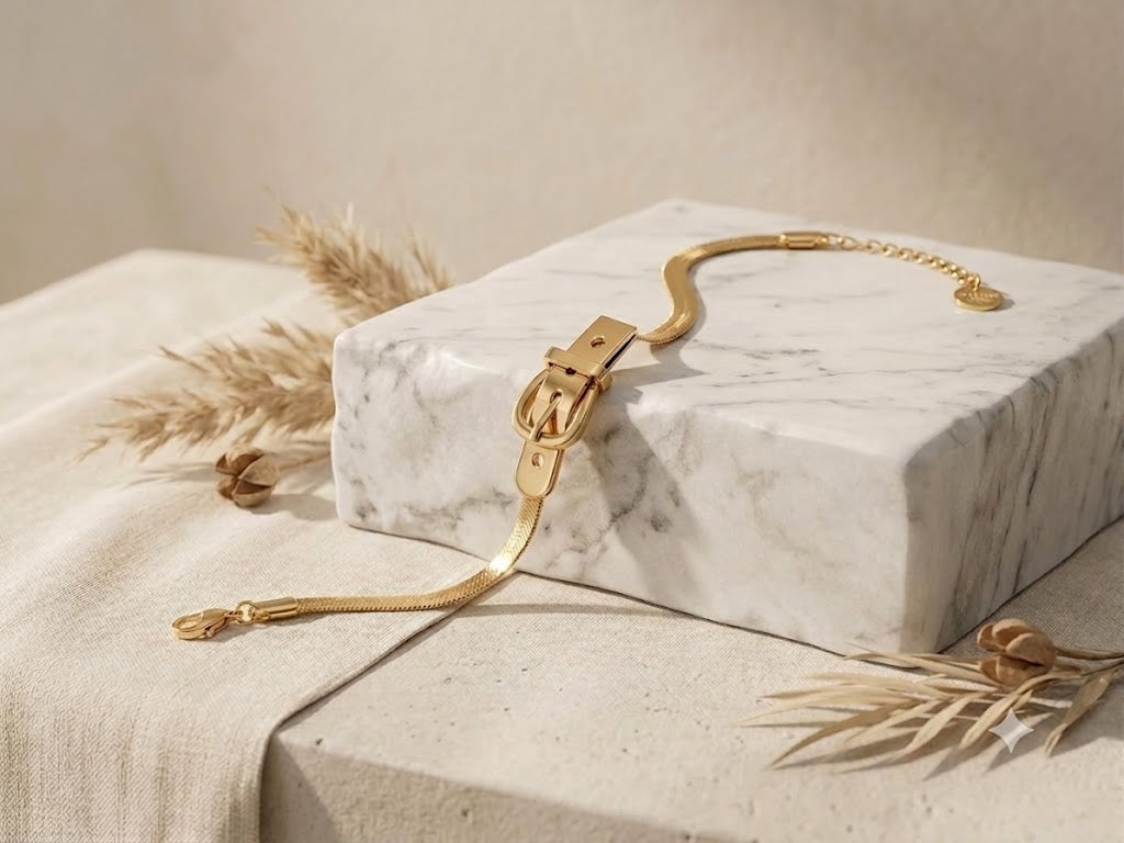 Golden Grace Buckle Bracelet