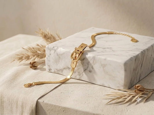 Golden Grace Buckle Bracelet