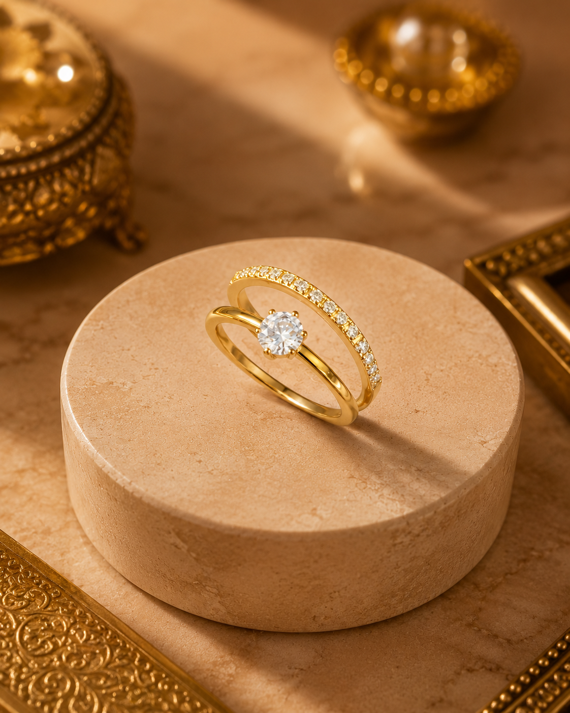 Celestial Solitaire Ring
