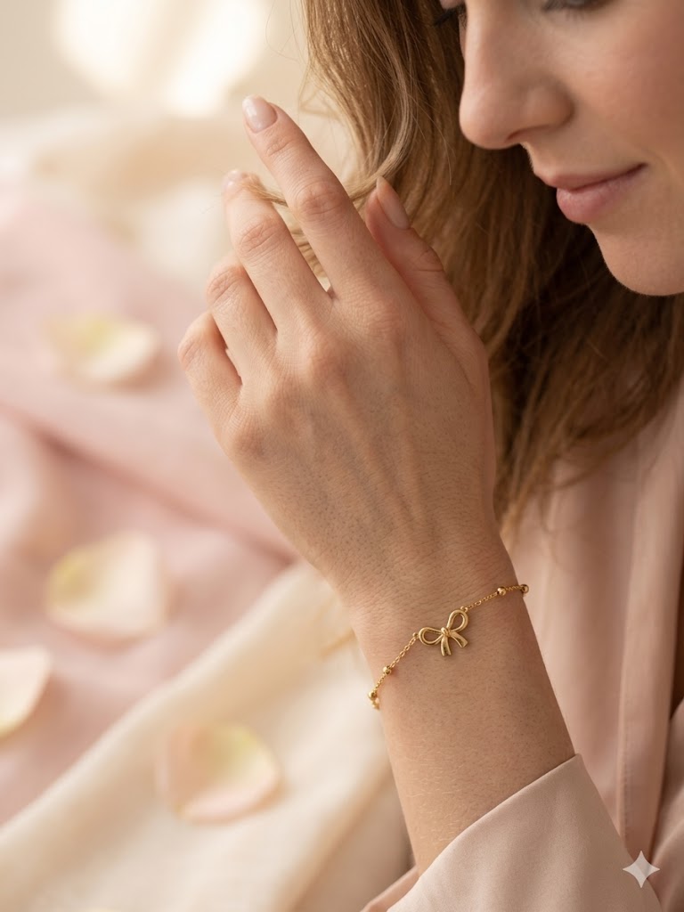 Gold Bow Bracelet