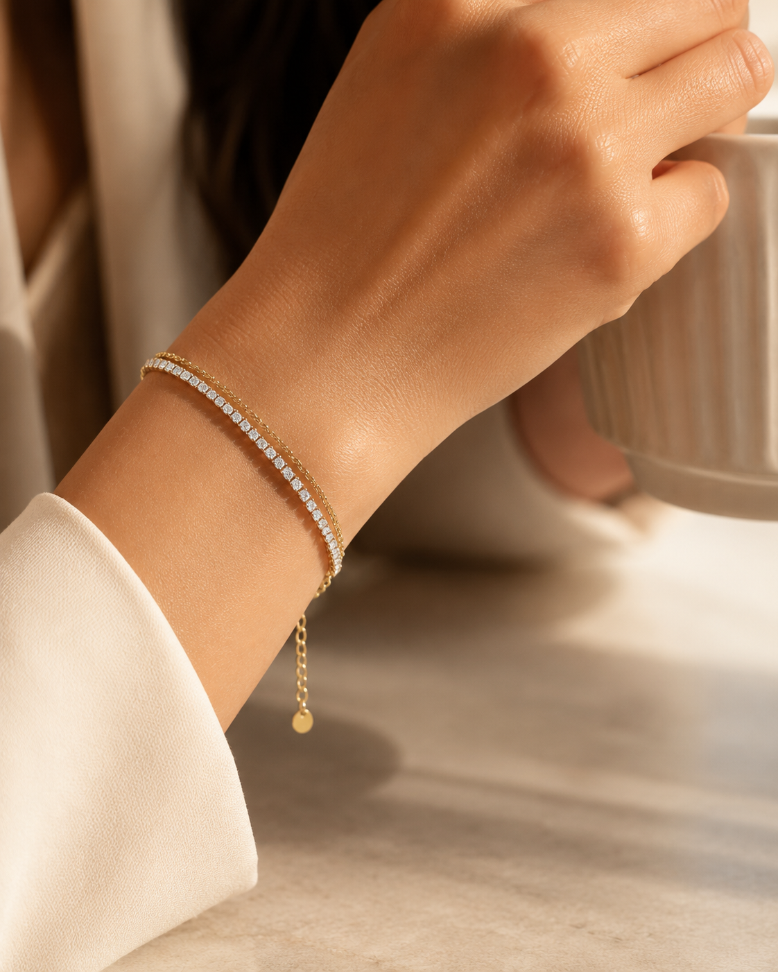 Aurora Crystal Tennis Bracelet