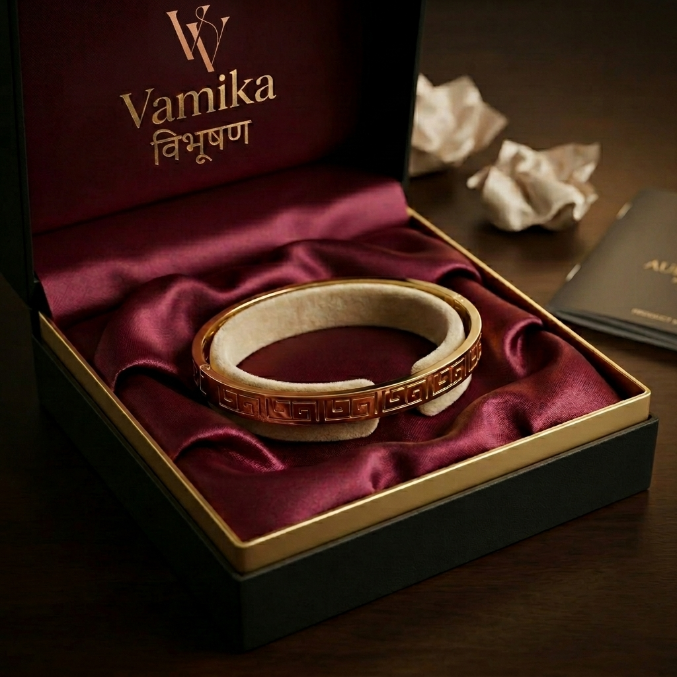 Eterna Greek Key Bangle