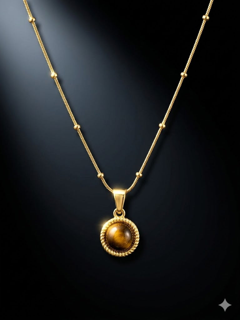 Golden Earthstone Necklace