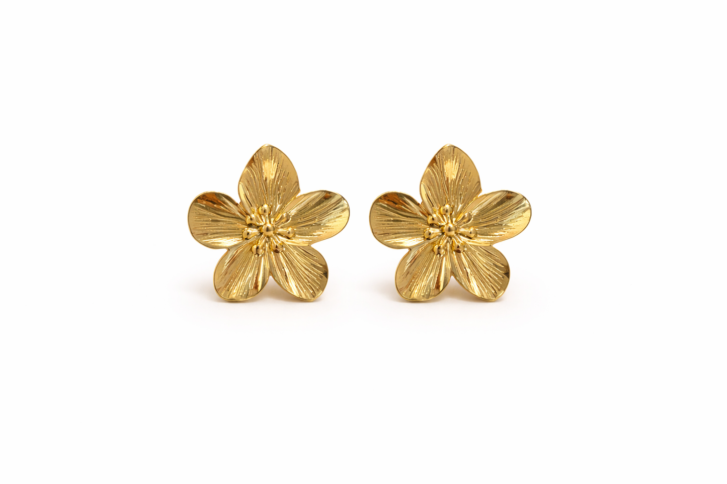 Aurora Gold Blossom Stud Earrings