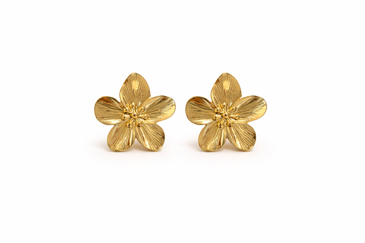 Aurora Gold Blossom Stud Earrings