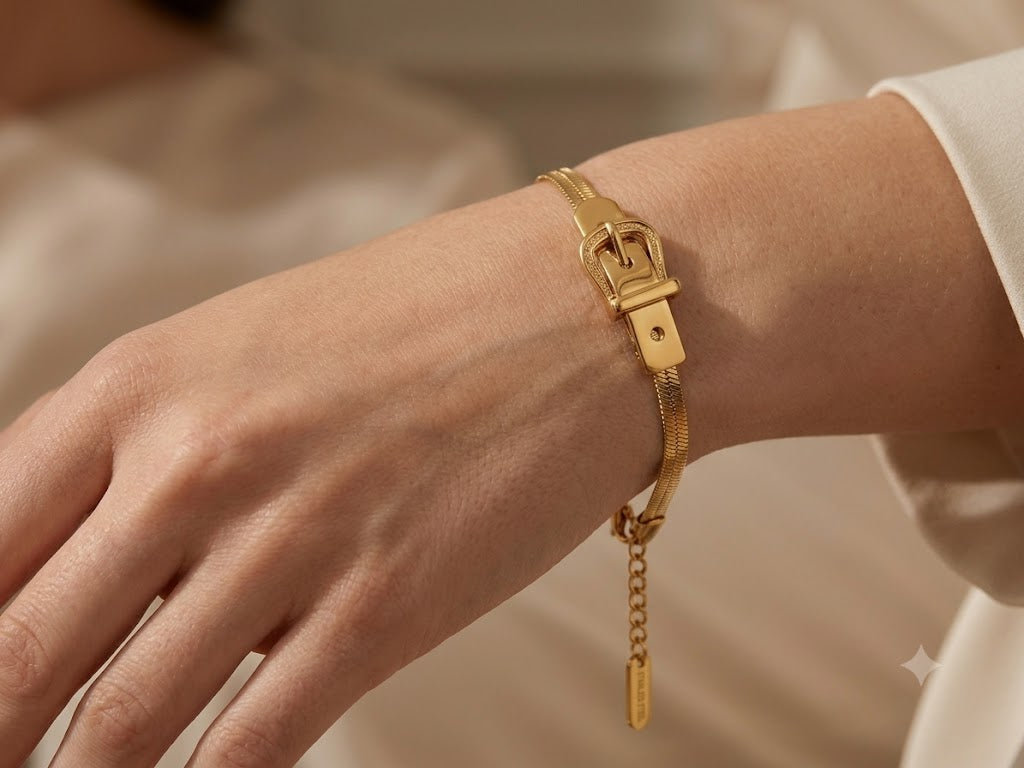Golden Grace Buckle Bracelet