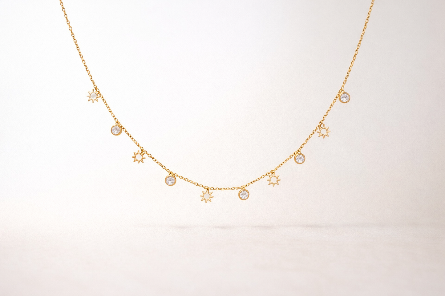Celestial Spark Charm Necklace