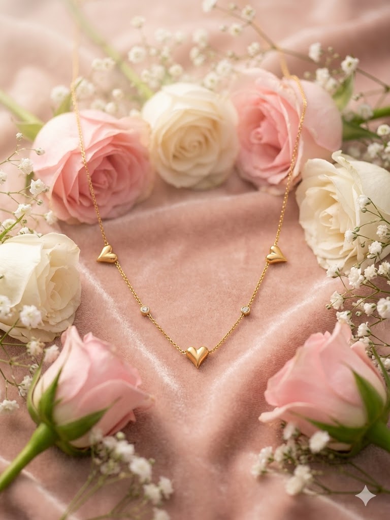 Golden Heart Whisper Necklace